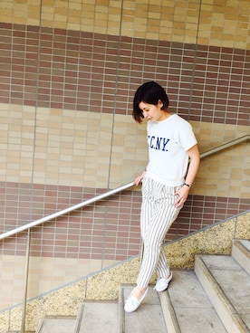 「モカシン」｜noguchiさん（レディース・158cm）の春コーディネート