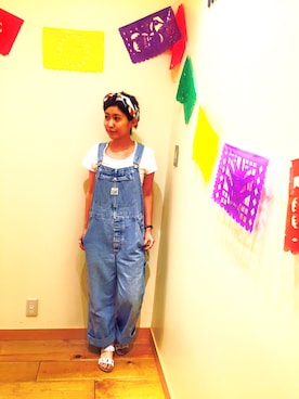 「ミネトンカ」｜noguchiさん（レディース・158cm）の夏コーディネート