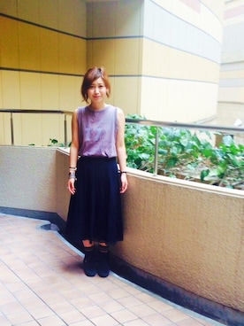 「アイテム（レッグウェア、グリーン系）」を使った、noguchiさん（レディース・158cm）の秋コーディネート