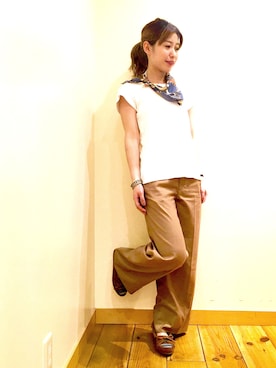 「ミネトンカ」｜noguchiさん（レディース・158cm）の春コーディネート