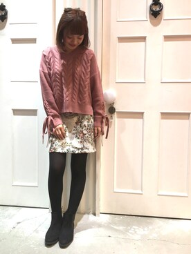 유카⑅⃝さん（レディース・156cm）の秋コーディネート