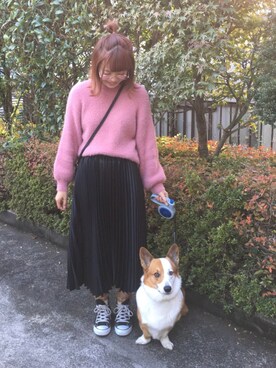 유카⑅⃝さん（レディース・156cm）の秋コーディネート