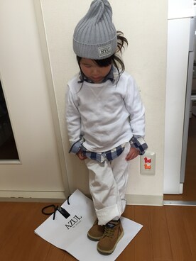 さらさん（キッズ・90cm）の冬コーディネート