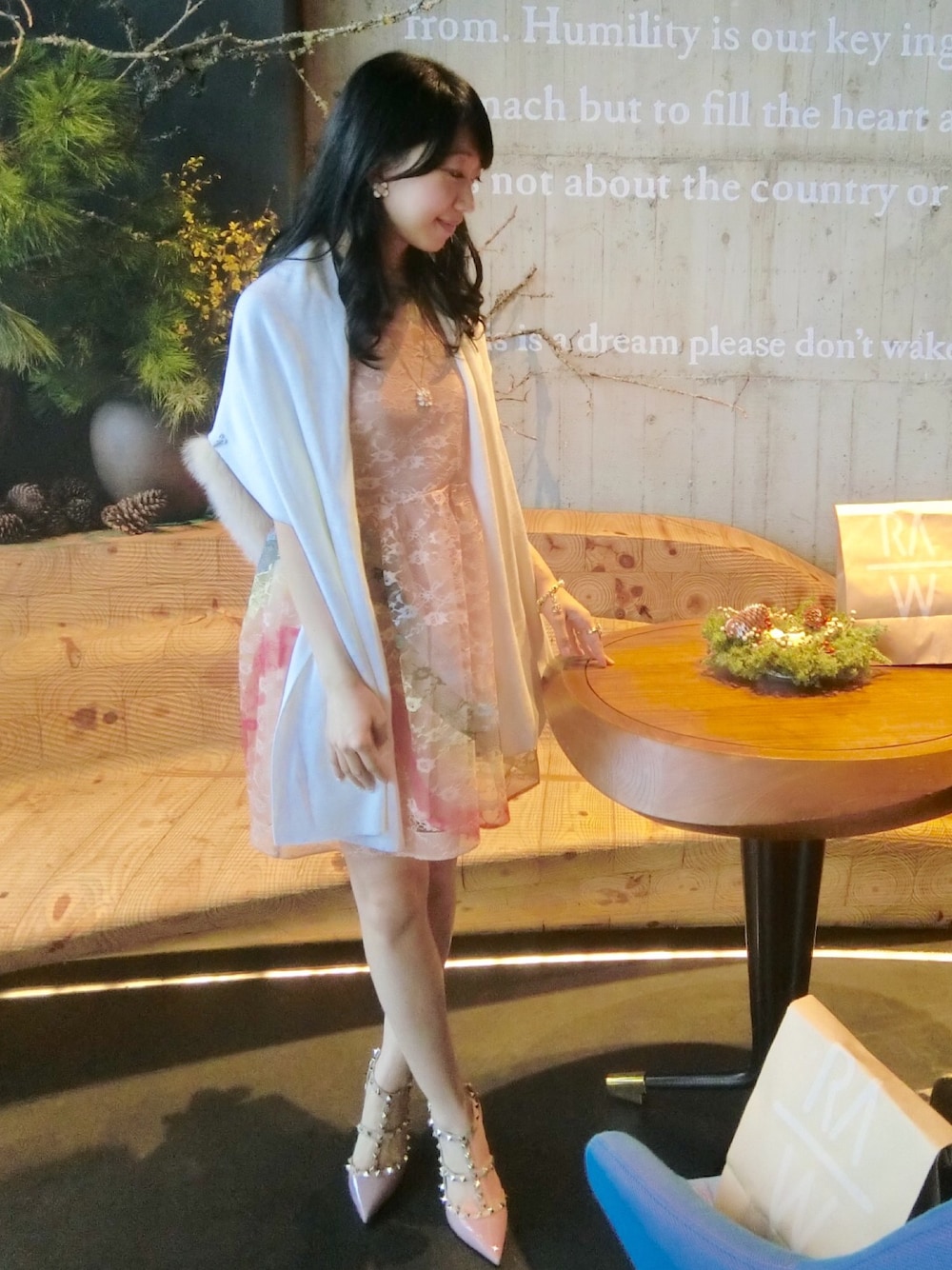 RED VALENTINOのワンピース（ピンク系）を使った人気ファッション