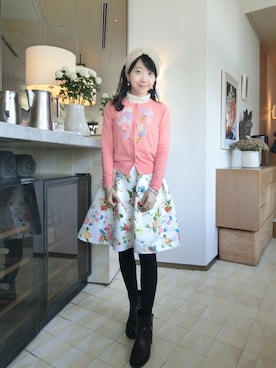 「Chesty（チェスティー）のアイテム（ジャケット/アウター）」を使った、selenakuo さん（レディース・160cm）の冬コーディネート