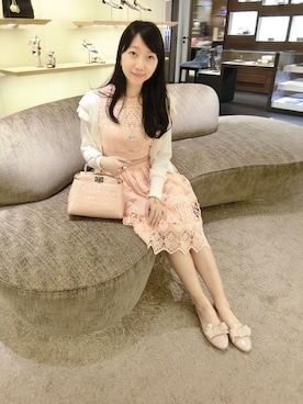 「LILY BROWN（リリーブラウン）のアイテム（ブルゾン）」を使った、selenakuo さん（レディース・160cm）の春コーディネート