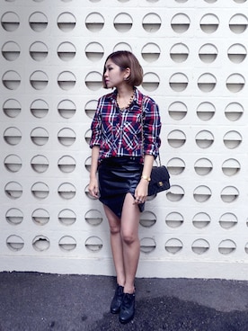 「wearsg」｜「アイテム（ハンドバッグ）」を使った、stylist/evonchngさん（レディース・157cm）の秋コーディネート