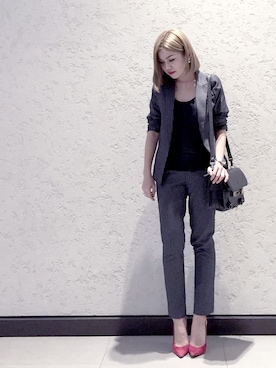 「wearsg」｜「アイテム（ハンドバッグ）」を使った、stylist/evonchngさん（レディース・157cm）の冬コーディネート