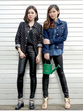 「wearsg」｜「アイテム（ブーツ）」を使った、stylist/evonchngさん（レディース・157cm）の冬コーディネート