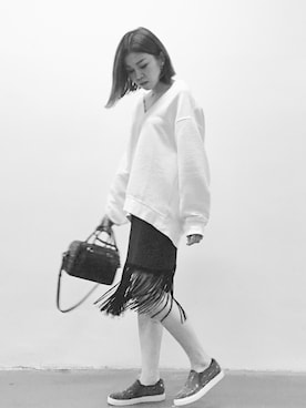 「wearsg」｜「アイテム（ハンドバッグ）」を使った、stylist/evonchngさん（レディース・157cm）の春コーディネート