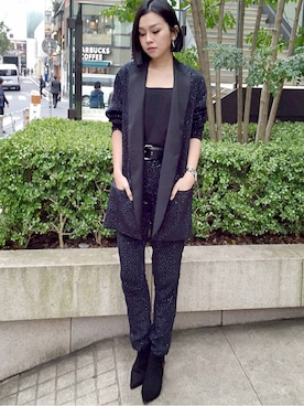 「wearsg」｜「アイテム（フォーマルスーツ/小物）」を使った、stylist/evonchngさん（レディース・157cm）の春コーディネート