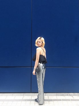 「wearsg」｜「アイテム（パンツ）」を使った、stylist/evonchngさん（レディース・157cm）の春コーディネート