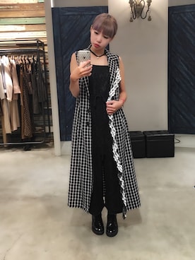 「Marjorie（マージョリー）のアイテム（ジャケット/アウター）」を使った、彭喵さん（レディース・150cm）の夏コーディネート