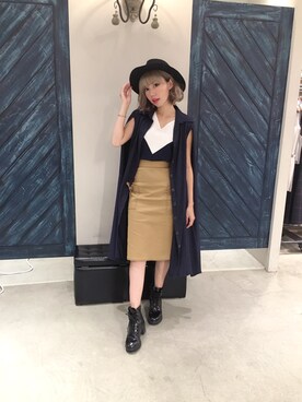 「Marjorie（マージョリー）のアイテム（ジャケット/アウター）」を使った、彭喵さん（レディース・150cm）の秋コーディネート