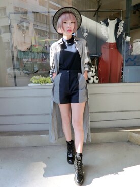 「Marjorie（マージョリー）のアイテム（ジャケット/アウター）」を使った、彭喵さん（レディース・150cm）の秋コーディネート