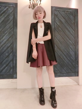 「Marjorie（マージョリー）のアイテム（ジャケット/アウター）」を使った、彭喵さん（レディース・150cm）の秋コーディネート