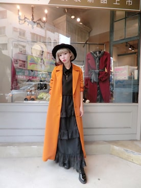 「Marjorie（マージョリー）のアイテム（ジャケット/アウター）」を使った、彭喵さん（レディース・150cm）の秋コーディネート