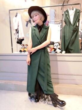 「Marjorie（マージョリー）のアイテム（ジャケット/アウター）」を使った、彭喵さん（レディース・150cm）の秋コーディネート