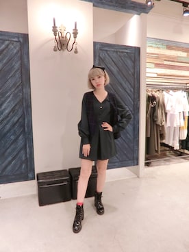 「Marjorie（マージョリー）のアイテム（ジャケット/アウター）」を使った、彭喵さん（レディース・150cm）の秋コーディネート