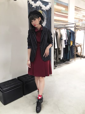 「Marjorie（マージョリー）のアイテム（ジャケット/アウター）」を使った、彭喵さん（レディース・150cm）の冬コーディネート