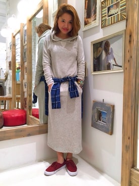 「マキシ丈ワンピ」｜kotomiさん（レディース・160cm）の冬コーディネート