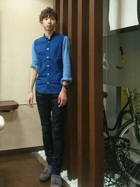 「切り返しシャツ」｜sh0taさん（メンズ・178cm）の夏コーディネート