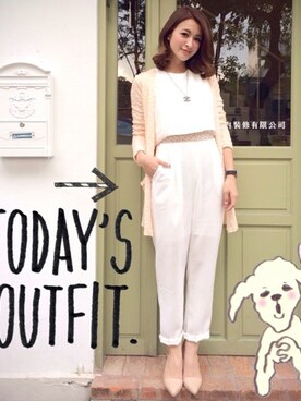 「SET UP」｜「アイテム（その他アウター）」を使った、Kerina*薛妞妞さん（レディース・161cm）の春コーディネート