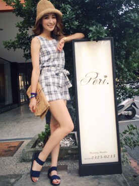 「A dress a day（ア　ドレス　ア　デイ）のアイテム」を使った、Kerina*薛妞妞さん（レディース・161cm）の夏コーディネート