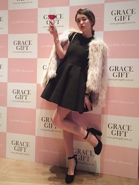 「A dress a day（ア　ドレス　ア　デイ）のアイテム」を使った、Kerina*薛妞妞さん（レディース・161cm）の冬コーディネート