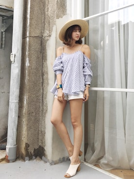 「kerina style」｜Kerina*薛妞妞さん（レディース・161cm）の夏コーディネート