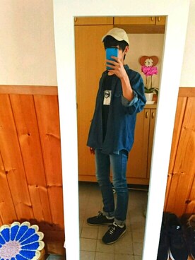 「ナイキシューズ」｜ポンきちさん（メンズ・172cm）の春コーディネート