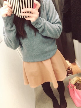 「LIPSERVICE（リップサービス）のアイテム（その他アウター）」を使った、あやなちん❥さん（レディース・158cm）の冬コーディネート