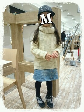 「NEWBALANCE」｜「アイテム（その他）」を使った、Mirinさん（キッズ・120cm）の冬コーディネート