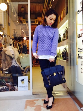 「DSQUARED2（ディースクエアード）のアイテム」を使った、KOKOROさん（レディース・163cm）の冬コーディネート