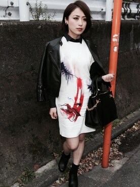 「MSGM（エムエスジーエム）のアイテム（ワンピース/ドレス）」を使った、KOKOROさん（レディース・163cm）の秋コーディネート