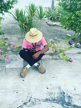 「hat」｜「アイテム（その他）」を使った、Kenoさん（メンズ・170cm）の夏コーディネート