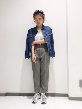 「BEAMS BOY（ビームスボーイ）のアイテム（財布/小物）」を使った、ぽこさん（レディース・158cm）の秋コーディネート