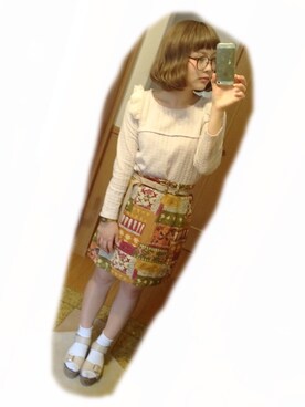 「flower」｜「アイテム（トレンチコート）」を使った、安中亜美さん（レディース・148cm）の春コーディネート