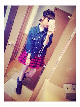 「GAP（ギャップ）のアイテム（ジャケット/アウター）」を使った、安中亜美さん（レディース・148cm）の秋コーディネート