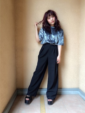 安中亜美さん（レディース・148cm）の秋コーディネート