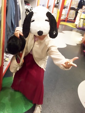 「merry jenny（メリージェニー）のアイテム（ジャケット/アウター）」を使った、安中亜美さん（レディース・148cm）の秋コーディネート