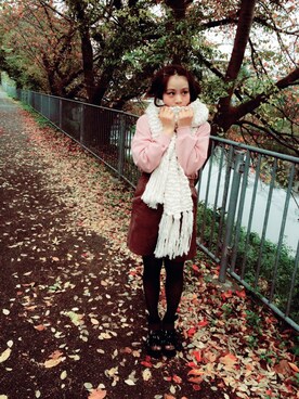 「Accessorize（アクセサライズ）のアイテム」を使った、安中亜美さん（レディース・148cm）の秋コーディネート
