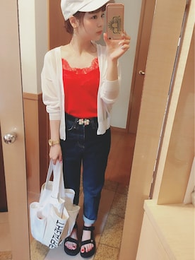 安中亜美さん(レディース・148cm)の夏コーディネート