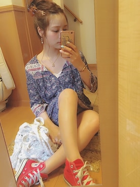 安中亜美さん(レディース・148cm)の夏コーディネート