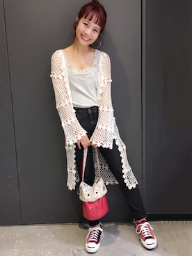 安中亜美さん(レディース・148cm)の夏コーディネート