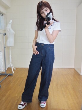 安中亜美さん(レディース・148cm)の秋コーディネート