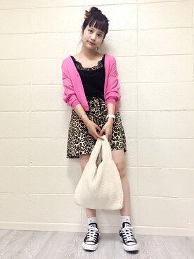 安中亜美さん(レディース・148cm)の秋コーディネート