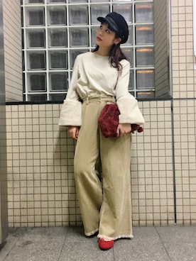 安中亜美さん（レディース・148cm）の秋コーディネート