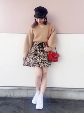 安中亜美さん（レディース・148cm）の秋コーディネート