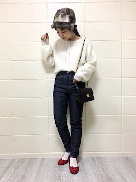 安中亜美さん（レディース・148cm）の秋コーディネート